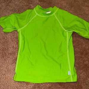 i play. Lime Green Kids Swim Rashguard